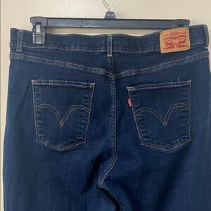 Levi's Dark Indigo Classic Boot cut Jeans with Signature Back Pockets